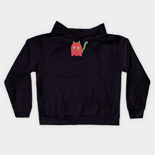 Boo ghost cat halloween Kids Hoodie